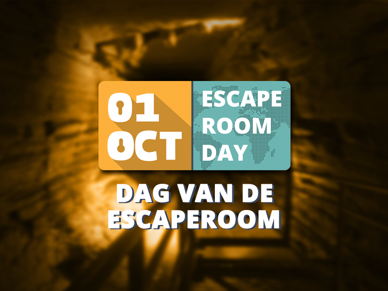 omroeper opvoeder Mannelijkheid Dag van de Escaperoom elk jaar op 1 oktober • Escape Rooms Nederland